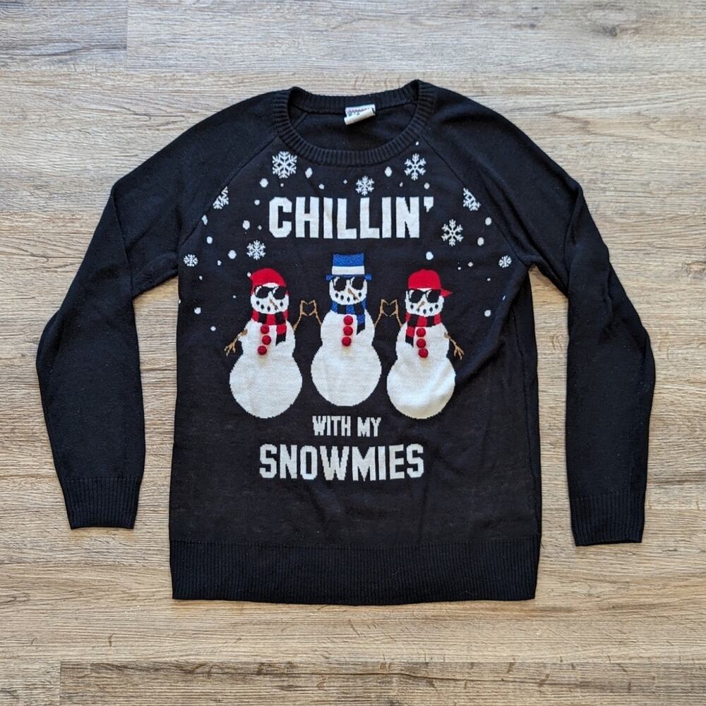 Chillin' with my Snowmies Christmas Sweater Size Medium